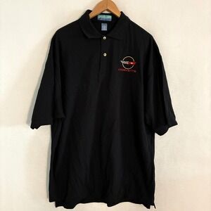 Vtg USA Made Corvette Polo Shirt Mens XXL Embroidered Short Sleeve Cars Racing